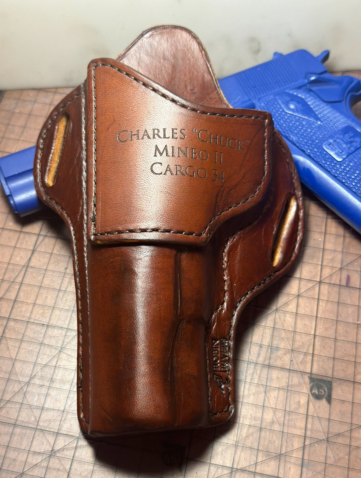 Custom Springfield 1911 leather holster