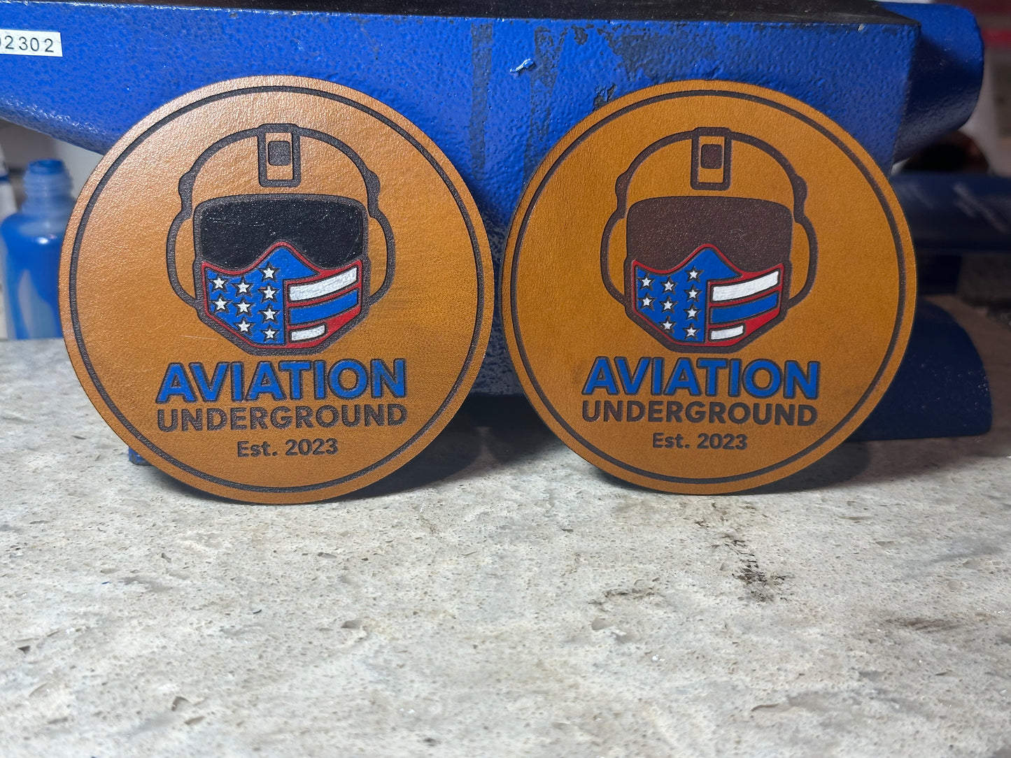 Aviation Underground leather patches